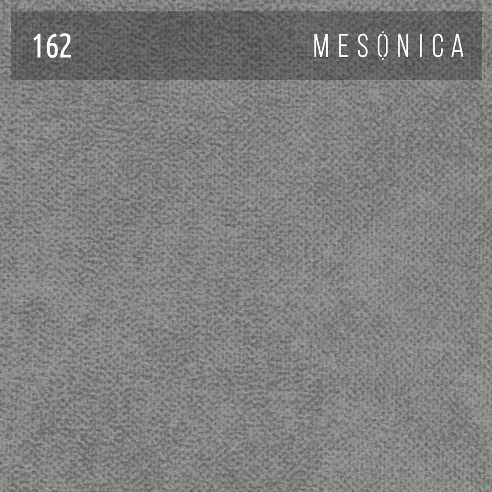 Szare tapicerowane łóżko dwuosobowe ze stelażem 140x200 cm Alano – MESONICA