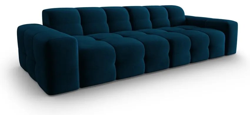 Ciemnoniebieska aksamitna sofa 255 cm Kendal – Micadoni Home