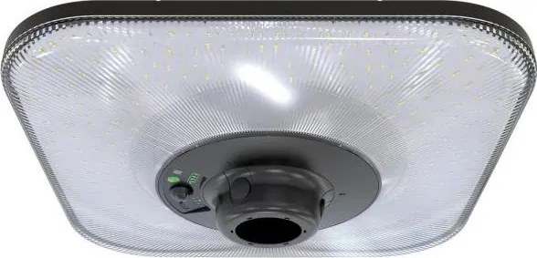 SOLSUMI Lampa uliczna solarna LED z wbudowanym czujnikiem, 25 W/3,2 V, IP54, 24000 mAh + pilot