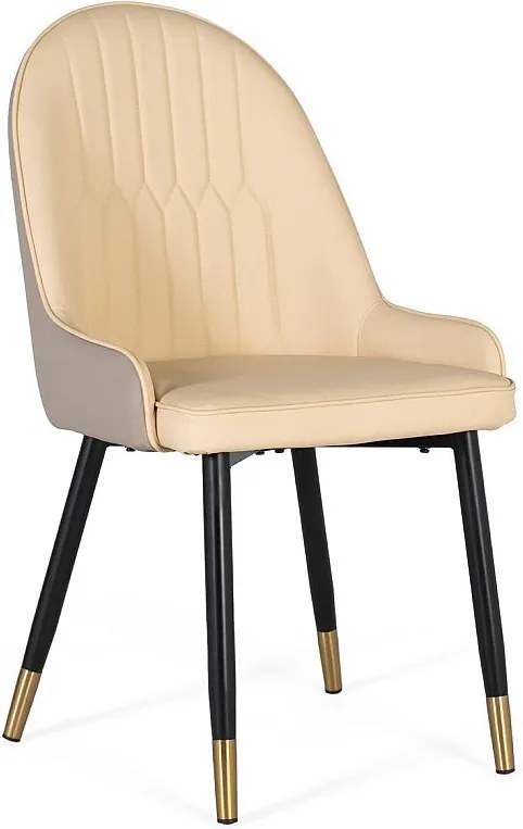 Zestaw 4 leżanek pokrytych welurem i konstrukcją ze stali