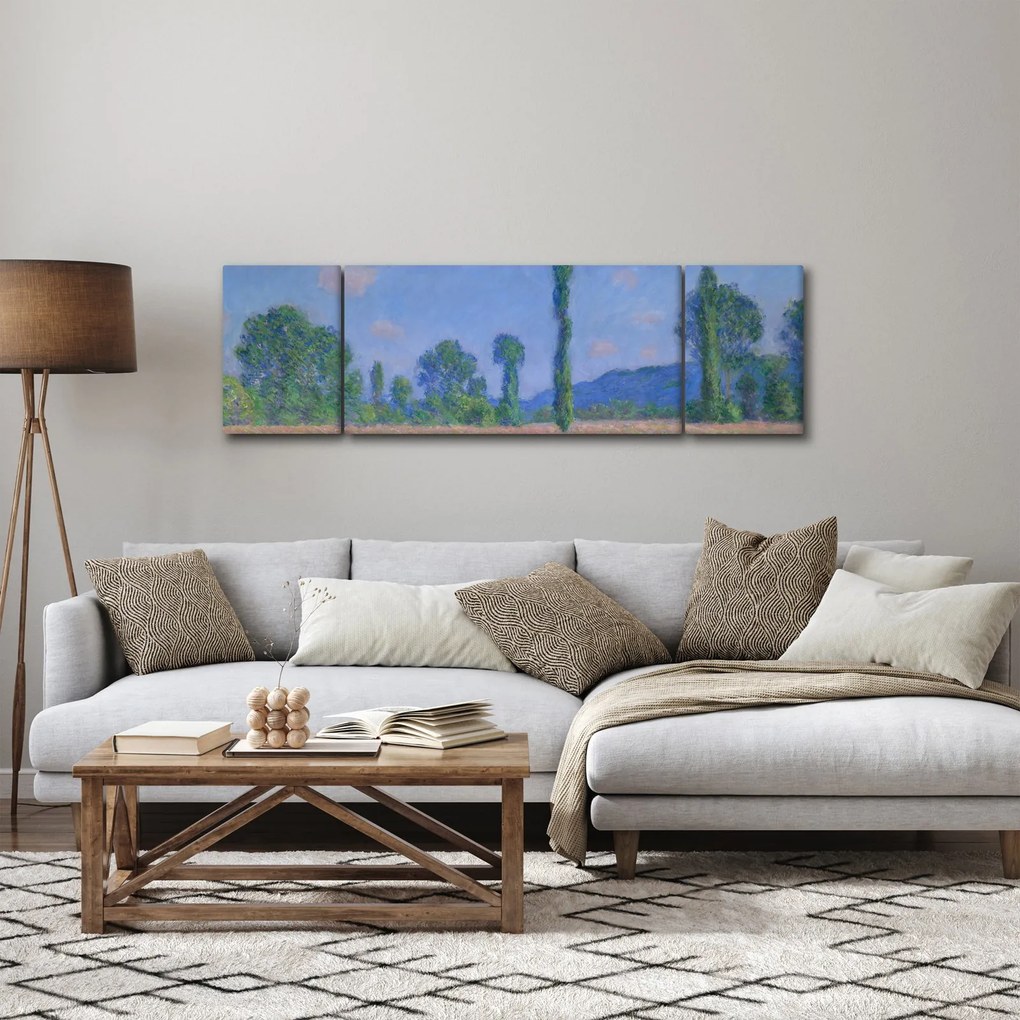 Obraz - Claude Monet, Poppy Field (Giverny), reprodukcje (170x50 cm)