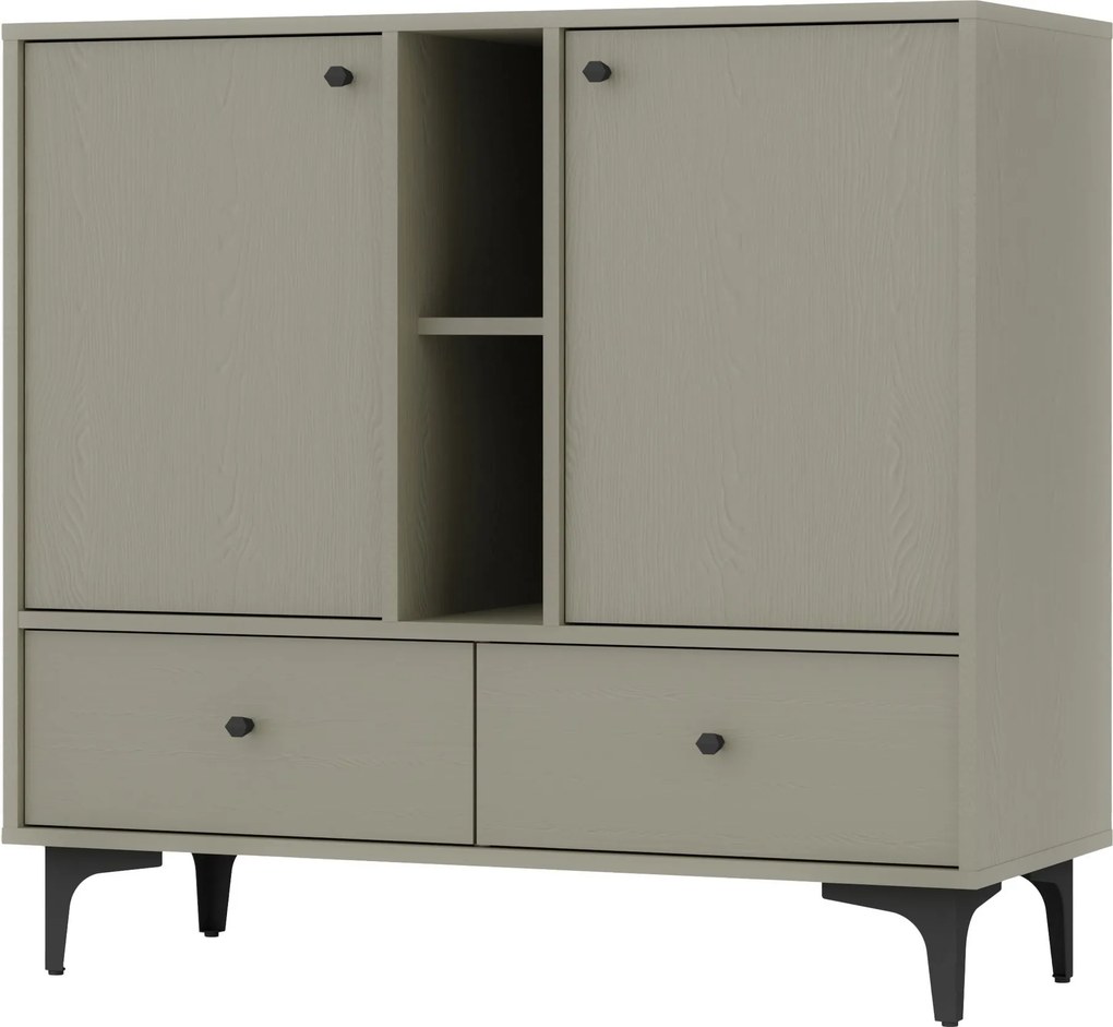 Komoda TORINO 100 cm do Salonu Sypialni Odcienie zieleni