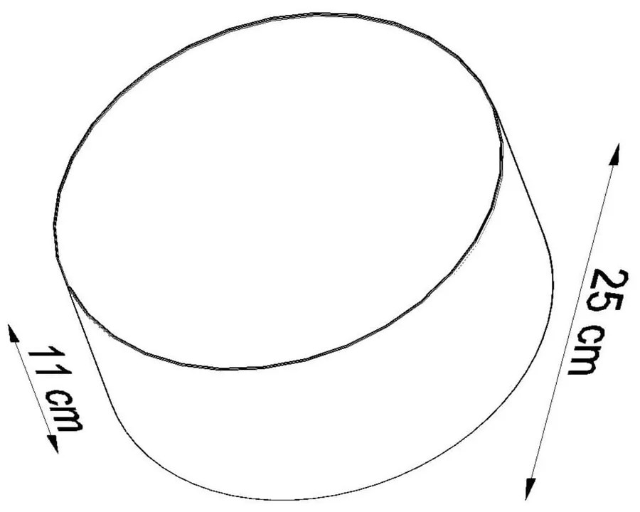 Czarna lampa sufitowa Sollux Atis
