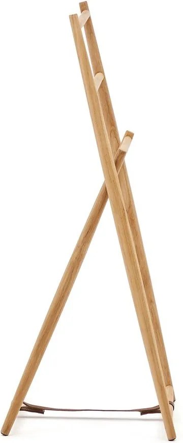 Wieszak na ubrania z litego drewna tekowego w naturalnym kolorze Roxana – Kave Home