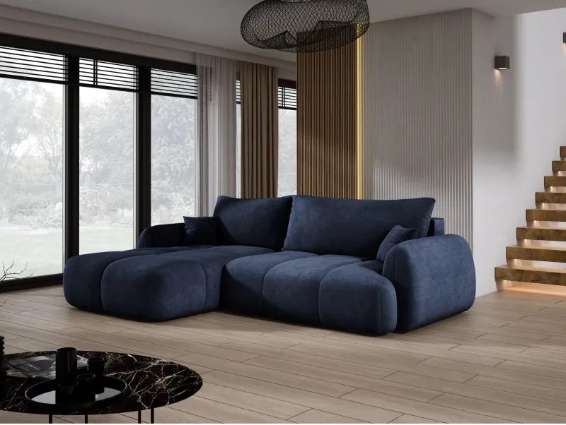 Narożnik COCO z funkcją spania poduszkami i pojemnikiem Cloud 79 DOMOHOME