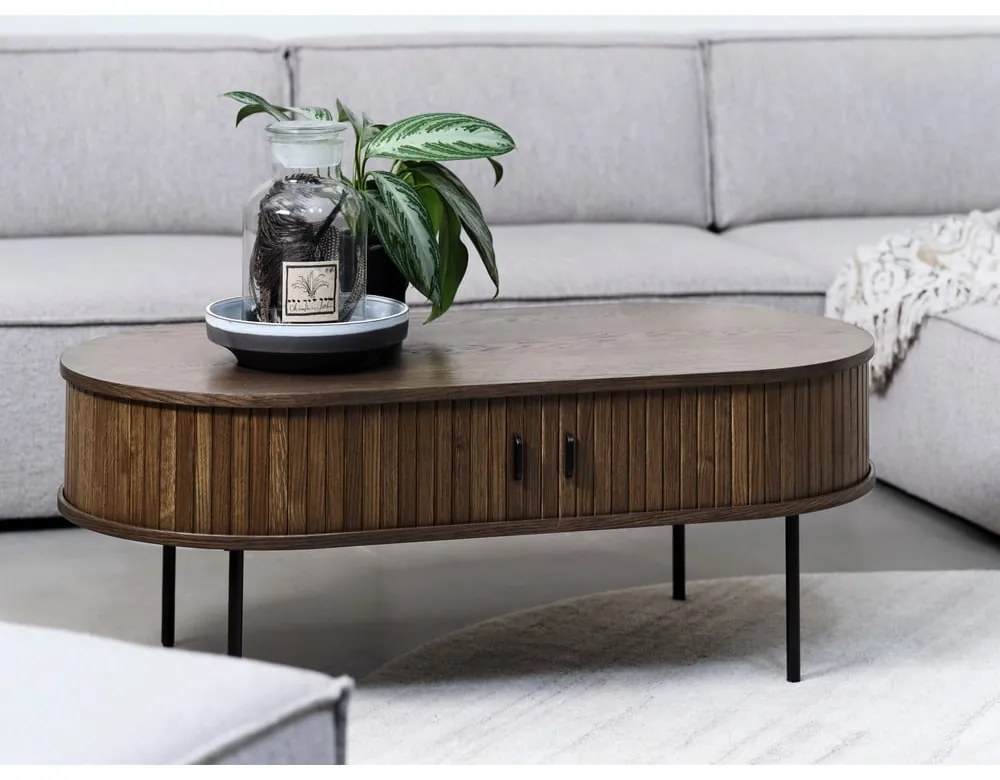 Stolik w dekorze dębu 60x120 cm Nola – Unique Furniture