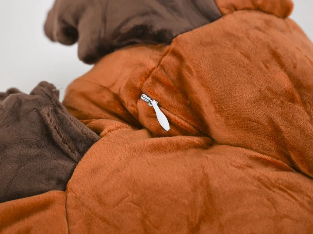 Pluszowy RENIFER z dziecięcym kocykiem w środku, brązowy