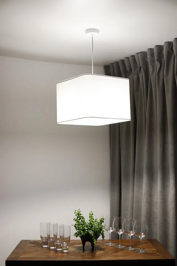 Lampa wisząca KWADRO LEN 008-40w20 biała BPS KONCEPT