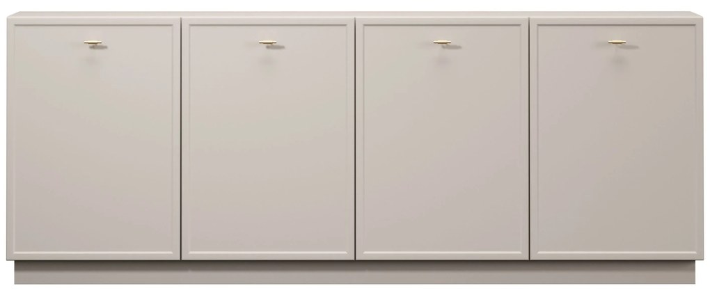 Komoda czterodrzwiowa Lorini 200 cm - kaszmir / złote uchwyty T-bar