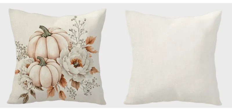 Poszewka na poduszkę BLOSSOM FALL 45x45 cm, kremowa