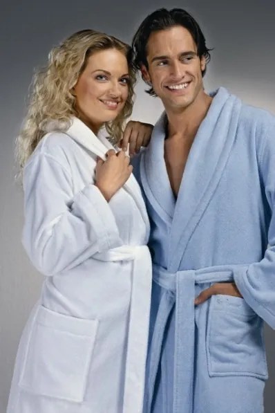 Unisex szlafrok MICRO COTTON L Śmietankowy