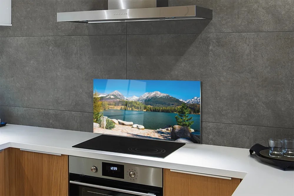 Panel nad Blat Kuchenny Górskie Jezioro wśród Szczytów