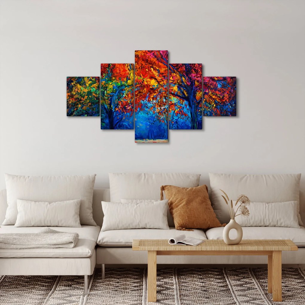 Obraz malowania natury (125x70 cm)