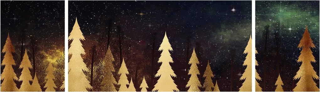 Obraz - Złota noc (170x50 cm)
