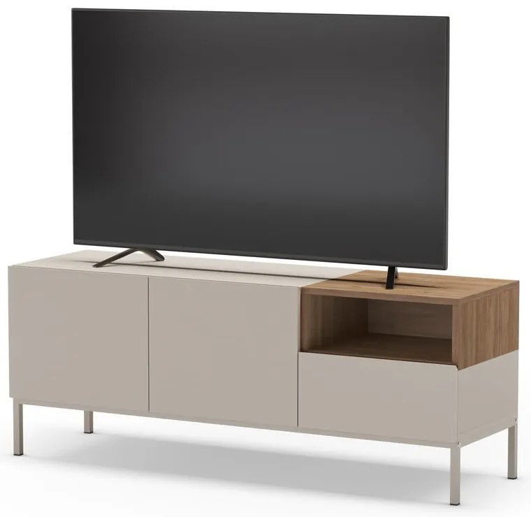 Kremowa szafka pod TV 140x55 cm Cailin – Marckeric