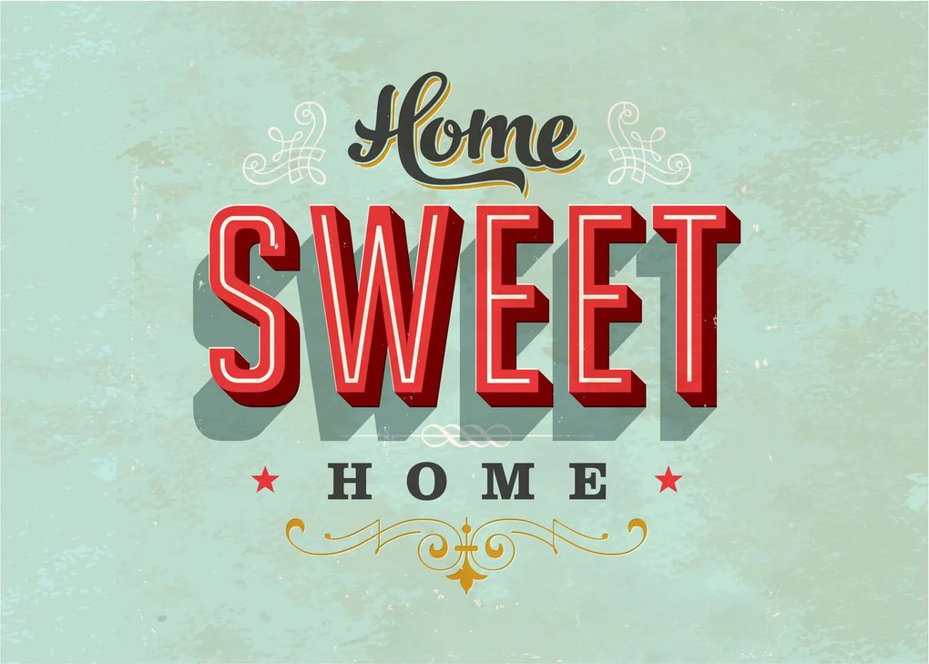 Obraz - Home sweet home (70x50 cm)