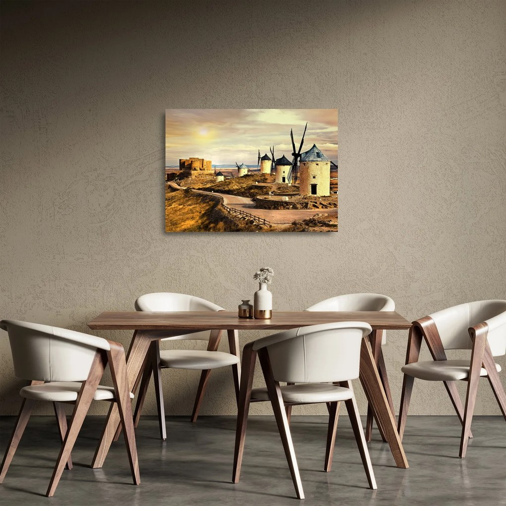 Obraz na szkle - Wiatraki (70x50 cm)