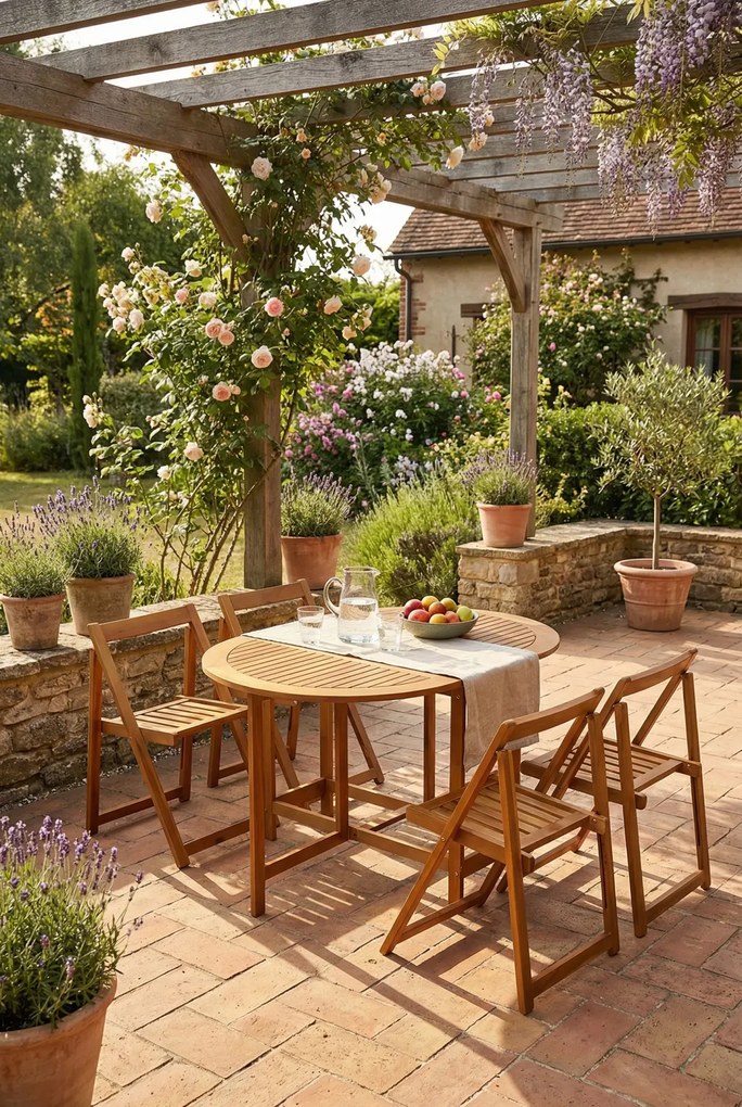 Zestaw drewnianych mebli ogrodowych G8-M17