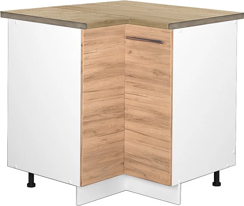 Szafka narożna złoty dąb energetyczny 80.5x60x82 fame-line