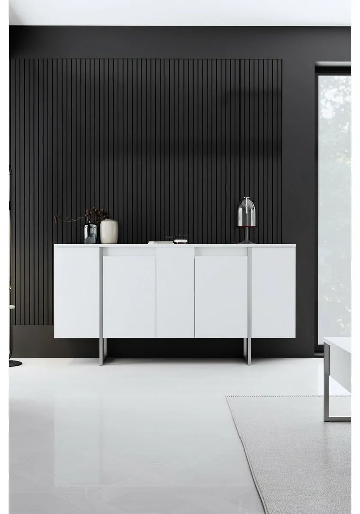 Szafka Luxe White and Silver