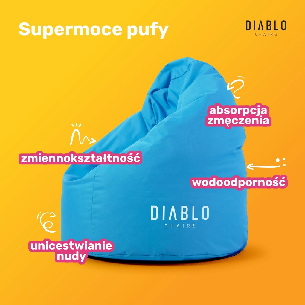 Pufa dla dziecka Diablo Chairs, niebieska
