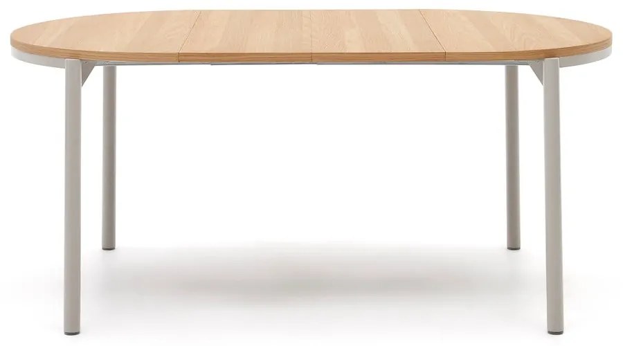 Okrągły rozkładany stół z blatem w dekorze dębu ø 90 cm Montuiri – Kave Home