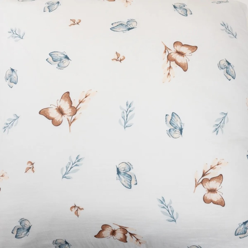 Matex Pościel muślinowa Motyle, 140 x 200 cm, 70 x 90 cm