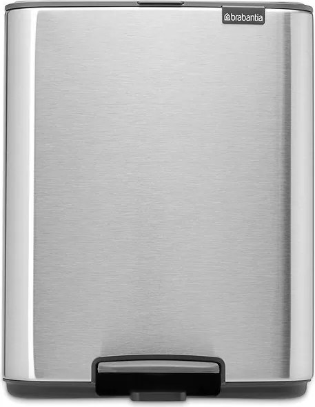 Stalowy kosz na śmieci z pedałem w kolorze matowego srebra 12 l Bo – Brabantia