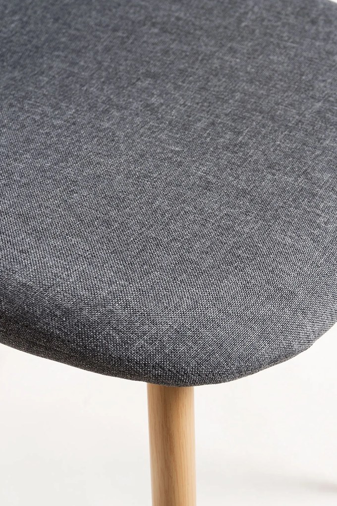 Zestaw 4 Krzese Teok Tkanina