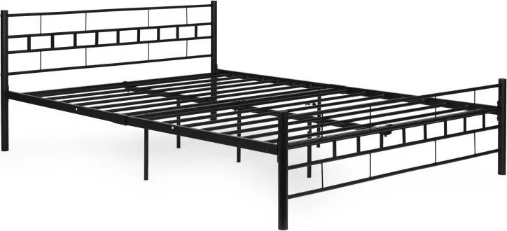 Łóżko metalowe Kingsley 404B, 160x200 cm z wbudowanym stelażem