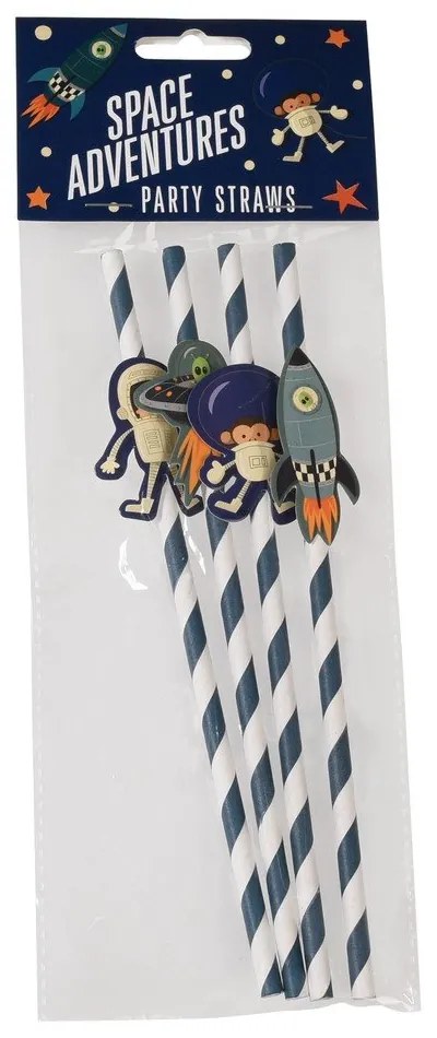 Zestaw 4 słomek Rex London Space Adventures