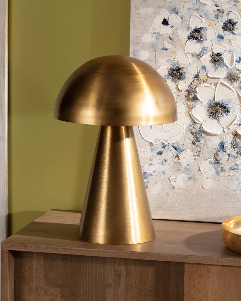 Lampa stołowa Mushroom Gold 48cm