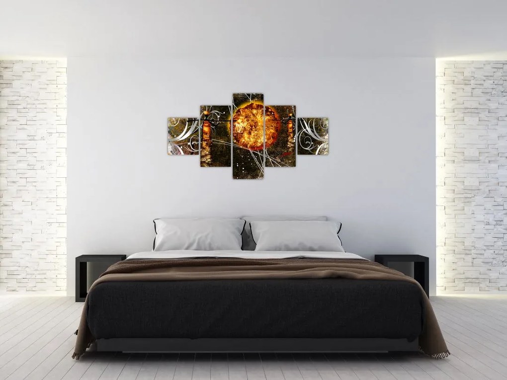 Obraz malarstwa z epoki starożytnej (125x70 cm)