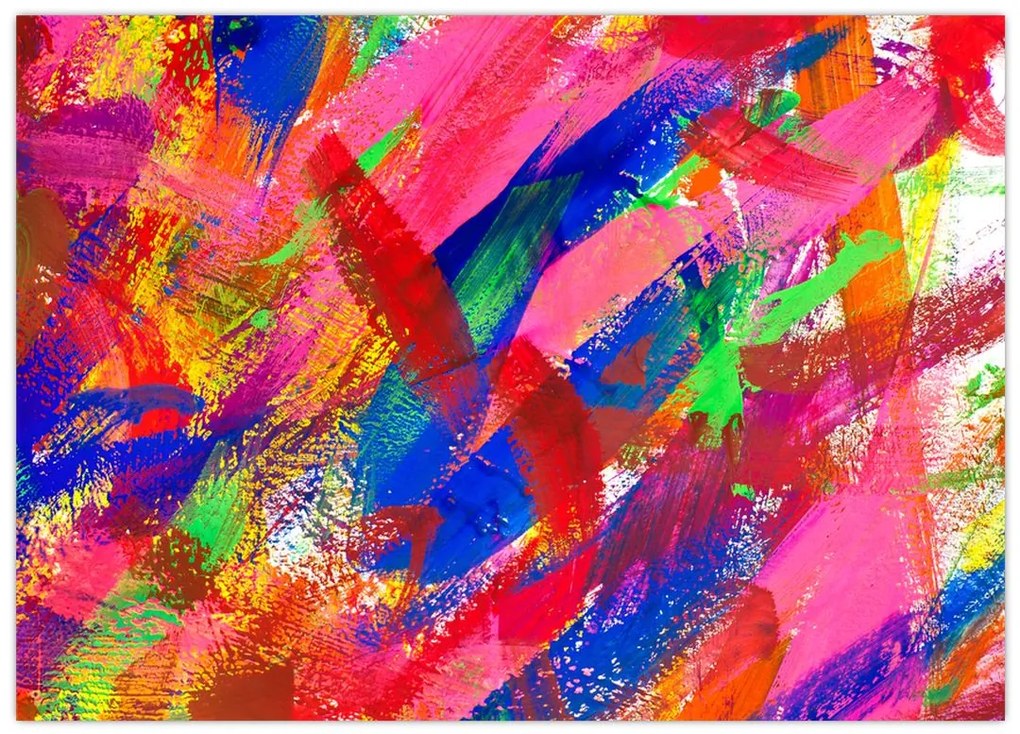 Obraz na szkle - Kolorowa abstrakcja (70x50 cm)