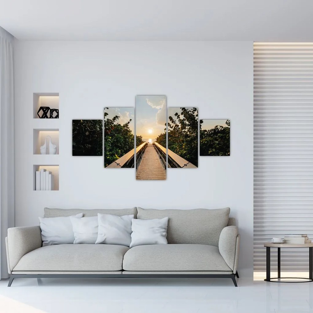 Obraz - droga do słońca (125x70 cm)