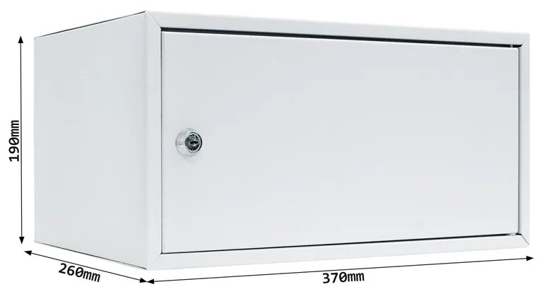 Sejf meblowy HOME CASE 3, 190 x 370 x 260 mm, mechaniczny - na klucz