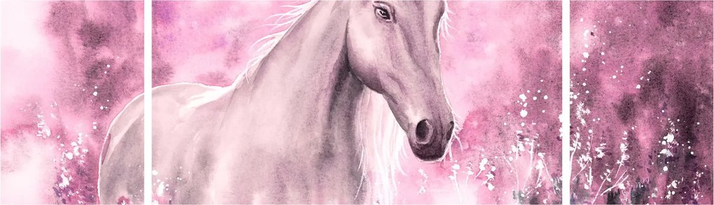 Obraz - Malowany koń (170x50 cm)