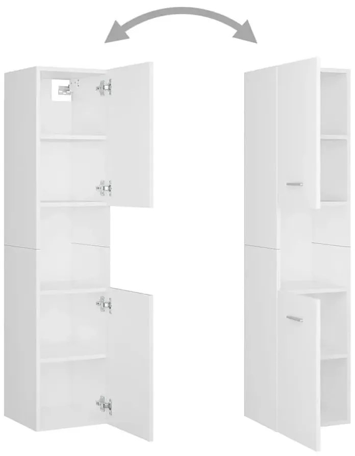 Podwieszane meble łazienkowe z umywalką 60 cm biały mat - Astron 4X