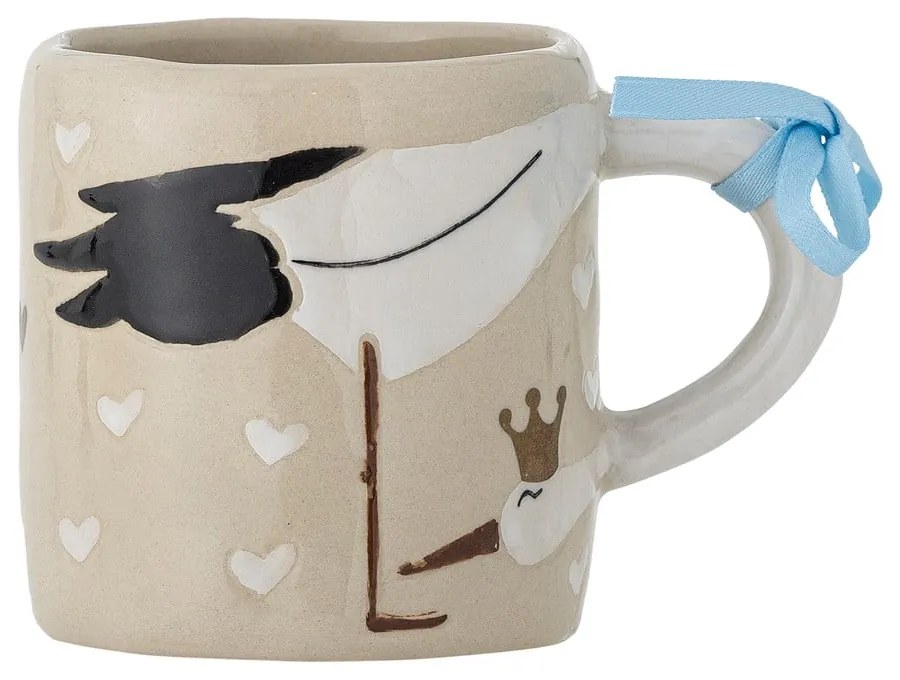 Beżowy ceramiczny kubek dla dzieci 225 ml Bambino – Bloomingville Mini