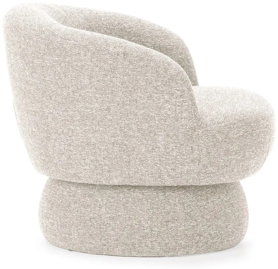 Beżowy obrotowy fotel Dali – MOME