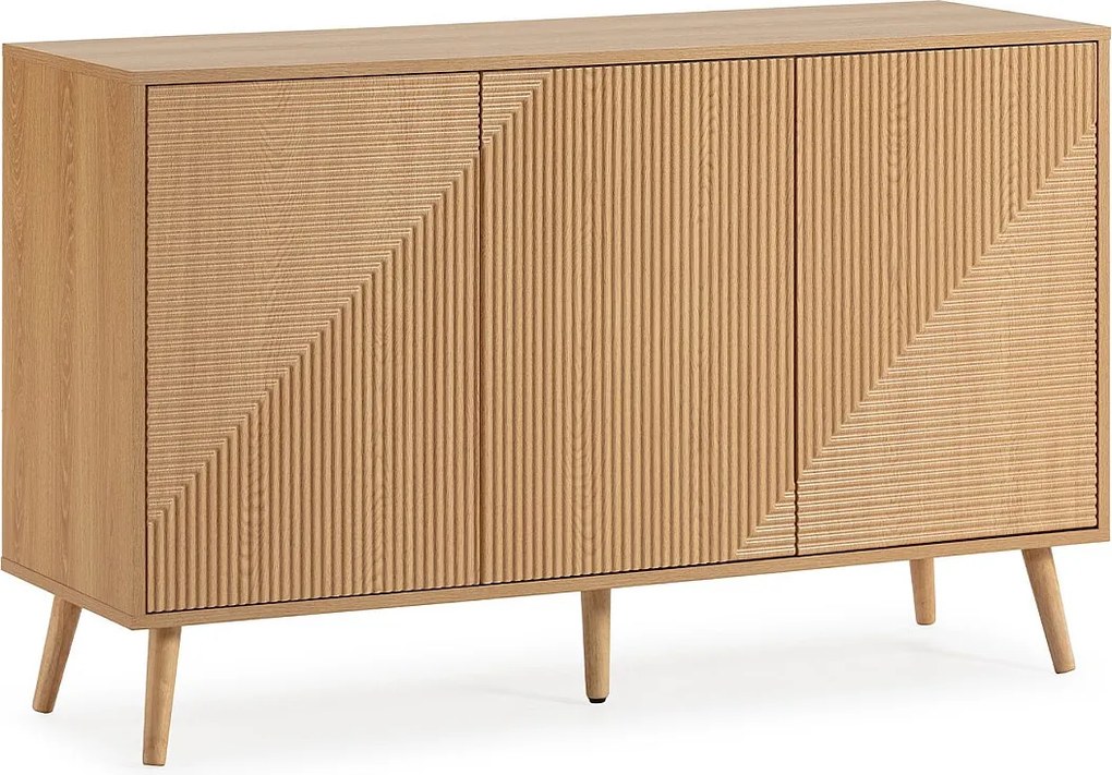 Bufet kolumnowy Telmo 3-drzwiowy kolor dębu