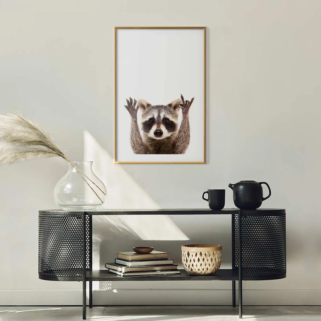 Plakat Szop 29,7x42 cm z ramą złotą z marginesem ARTGEIST B