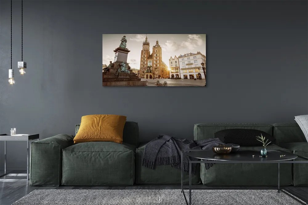 Obraz drukowany na płótnie Krakowski Pomnik i Bazylika