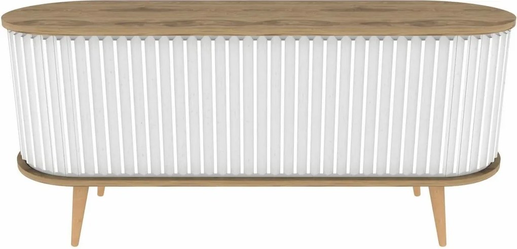 Stolik pod telewizor Stor Oak and White I