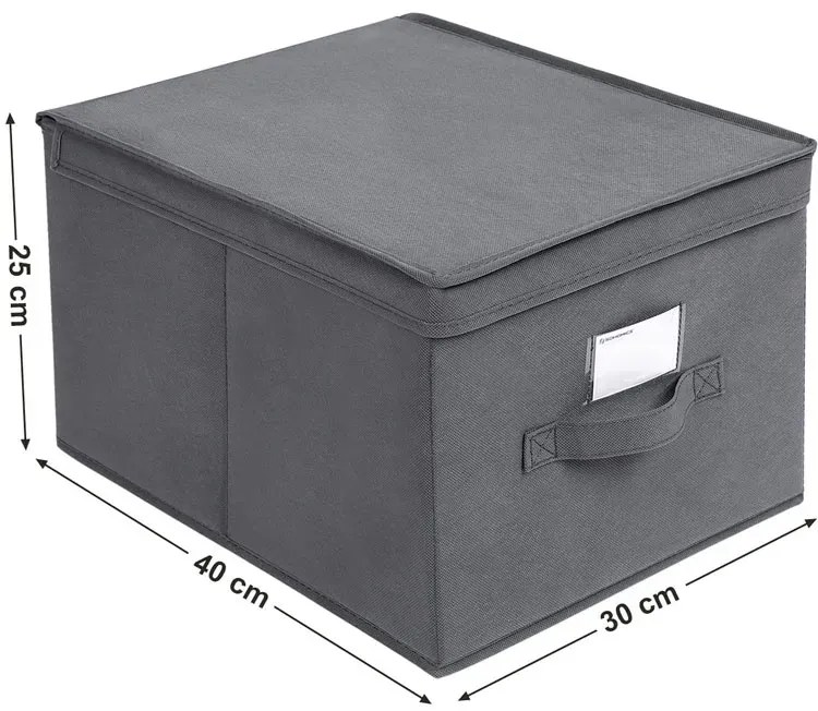 Zestaw 3 zamykanych organizerów do szafy F2-Z80