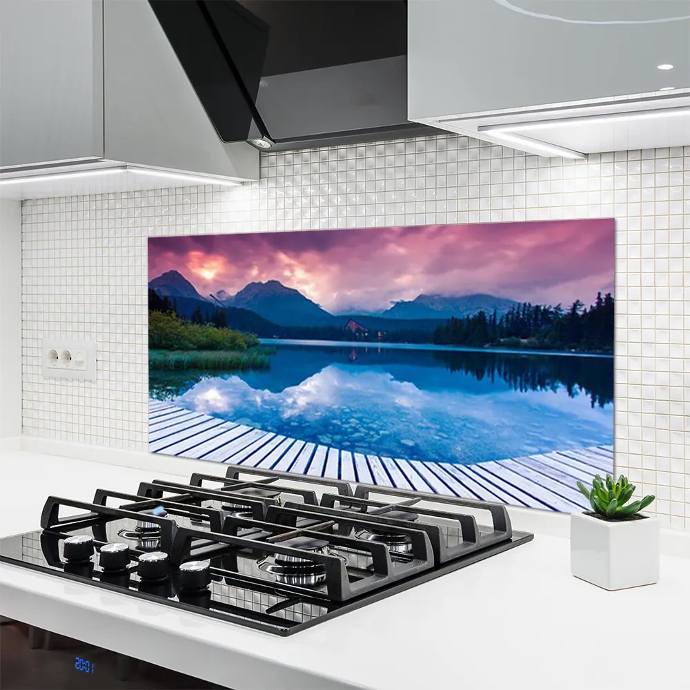 Panel Kuchenny Krystaliczne Jezioro W Górach