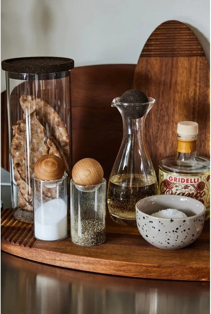 Solniczka i pieprzniczka Sagaform Oval Oak