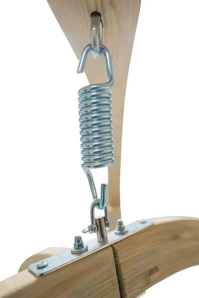 Podwójny fotel wiszący do ogrodu ecru N1-M14