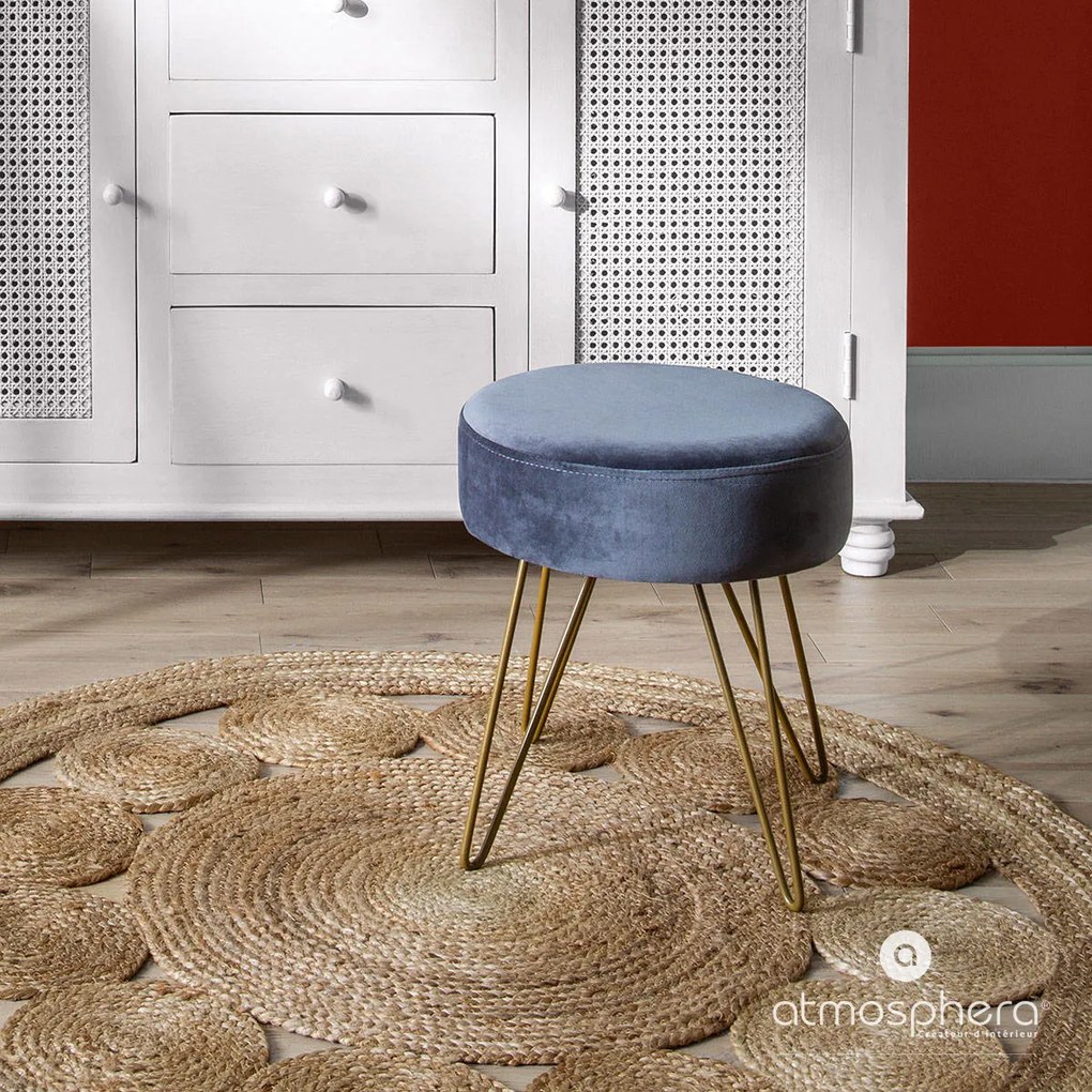 Dywan dekoracyjny z juty, Ø 120 cm, okrągły