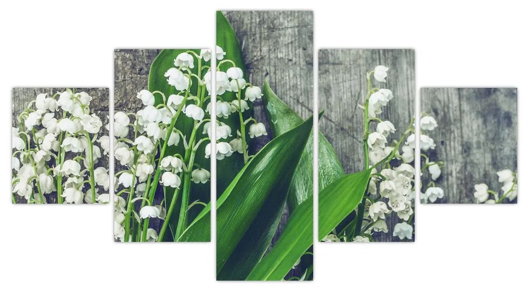 Obraz konwalii (125x70 cm)